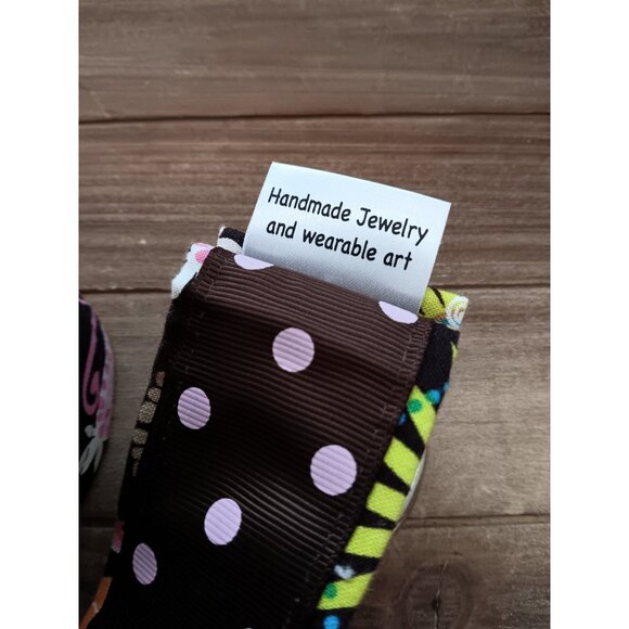 Groovy Art to Wear Flower Power D Buckle Cinch Belt 2" Wide x 36" Waist Summer - Picture 5 of 7